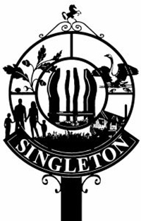 singleton town sign