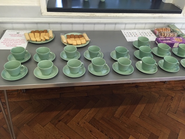 tea cups and biscuits